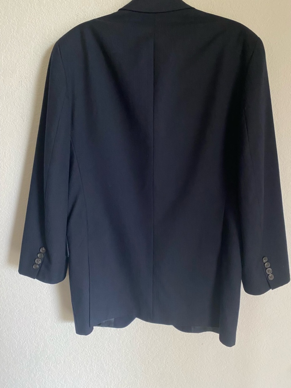 Ralph Ralph Lauren Pure New Wool Classic Navy Single Breasted Office Blazer 40R - Picture 14 of 16